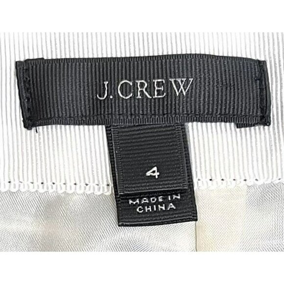 J. CREW Womens SIZE 4 Blurred Ikat Pleated Black/White Printed SKIRT B4435 EUC - Picture 6 of 9